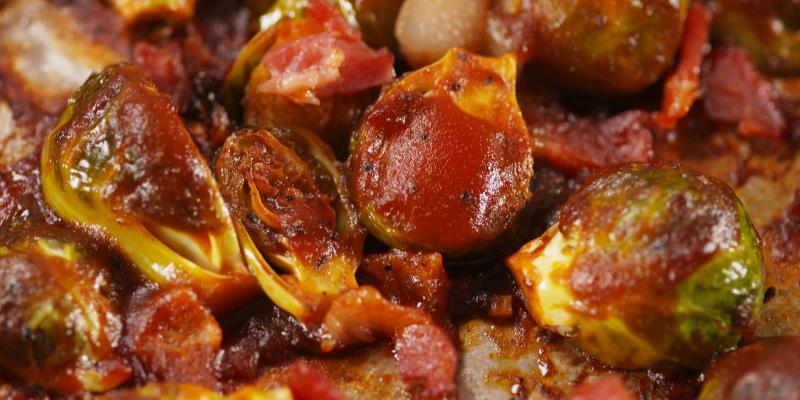 Apple Bacon BBQ Brussels Sprouts Recipe